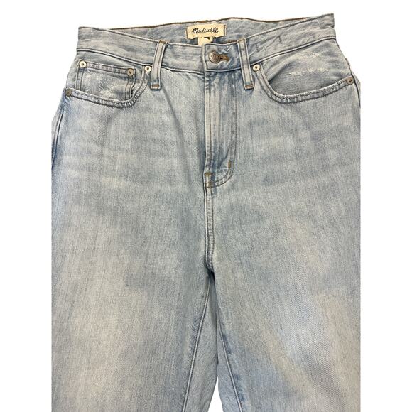 Madewell Curvy Perfect Vintage Jeans Women 26 High Rise Straight Leg Light Wash - Picture 5 of 11